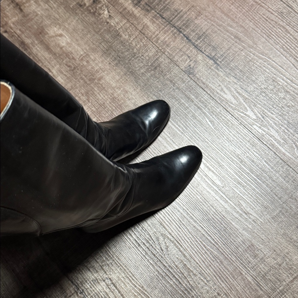 Vintage Gucci Black Leather Heeled Riding Boots - Picture 15 of 15